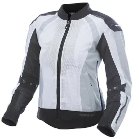 Close Out Fly Racing Coolpro 477-8056M Women's White/Black Mesh Jacket with Armor