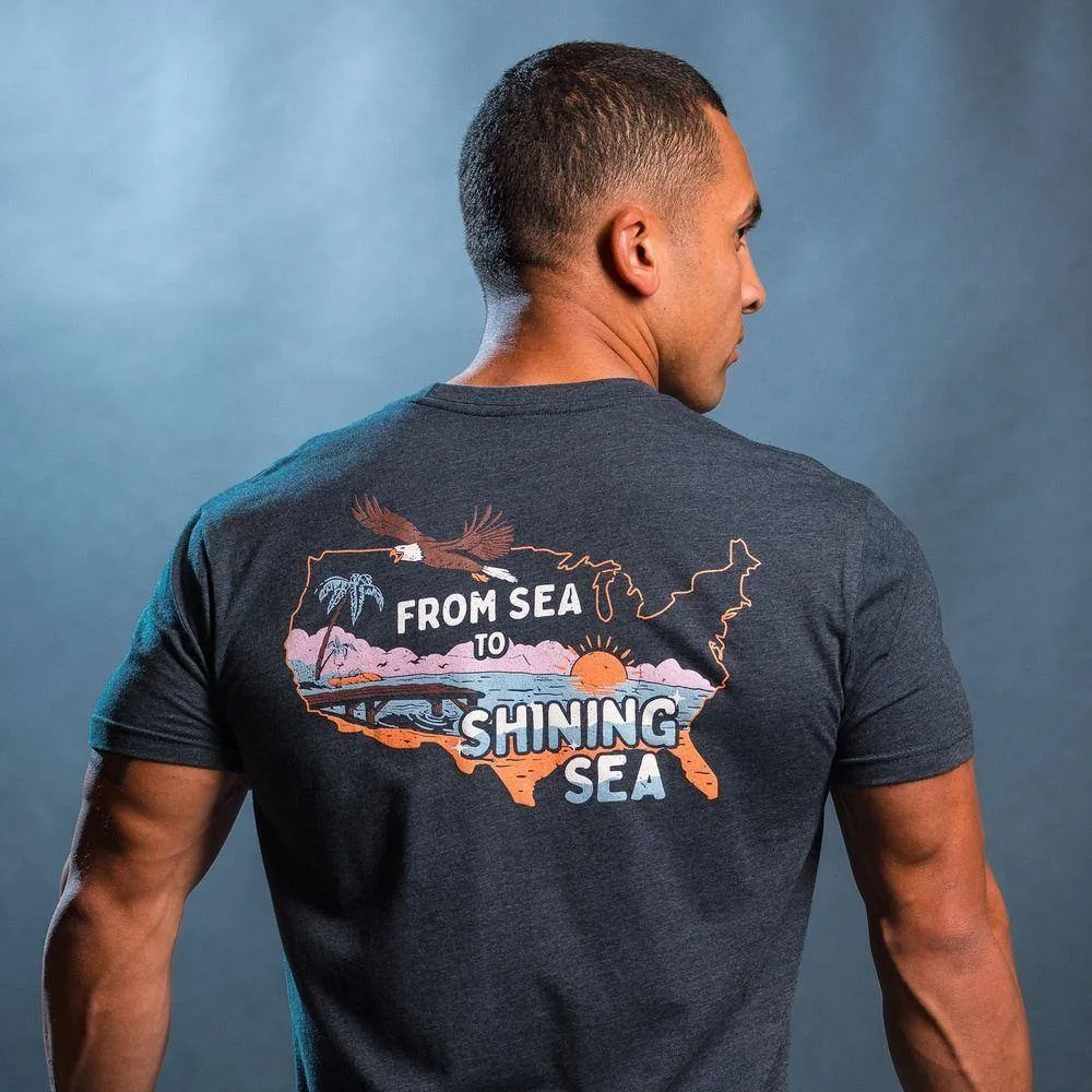 From Sea To Shining Sea T-Shirt - Midnight Navy