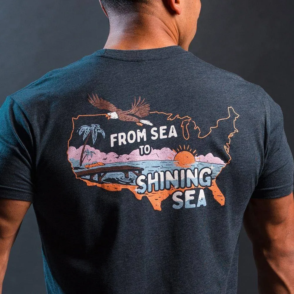 From Sea To Shining Sea T-Shirt - Midnight Navy