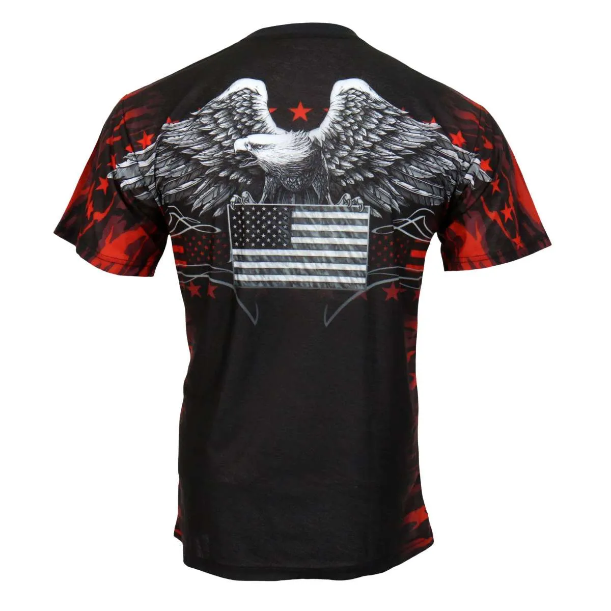 Hot Leathers Men's Camo Eagle 3D All Over Printed T-Shirt GMB1003