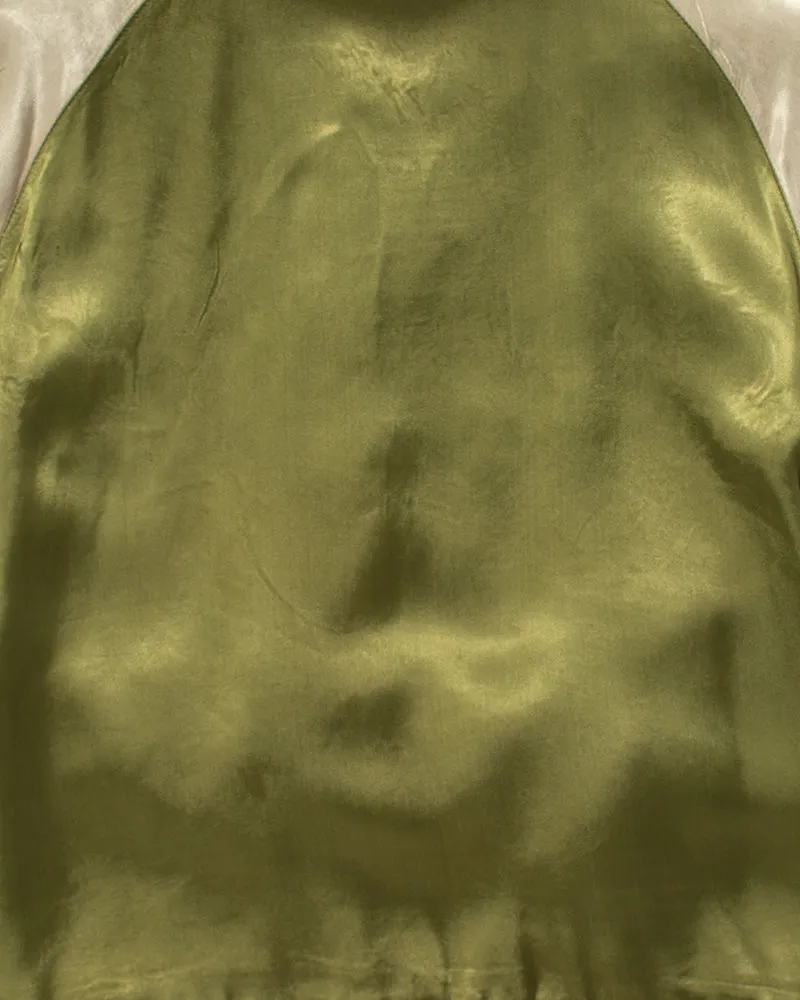 Japanese Repro Souvenir Jacket, Light Green with Eagle