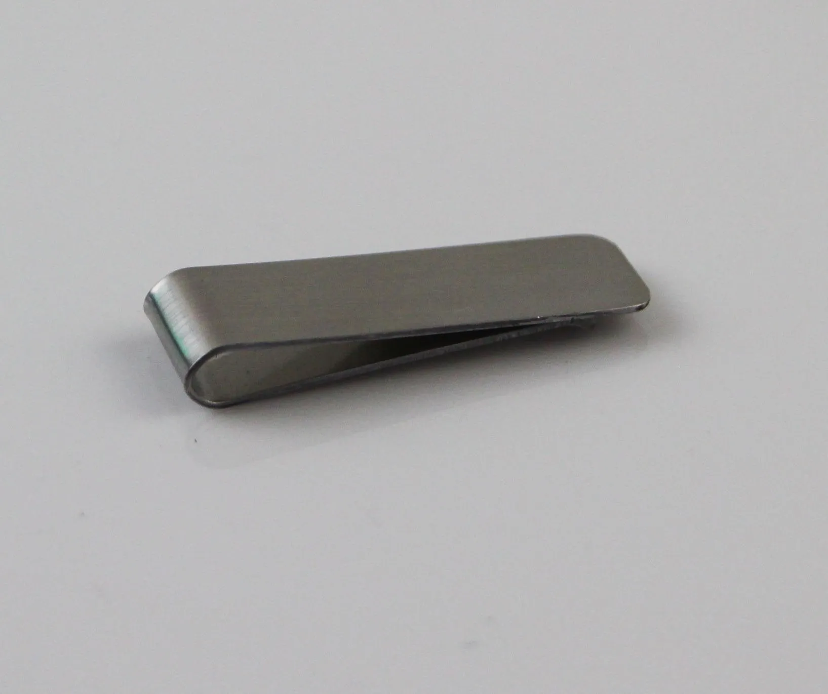 Mens Silver 1.5cms Wide Solid Money Clip