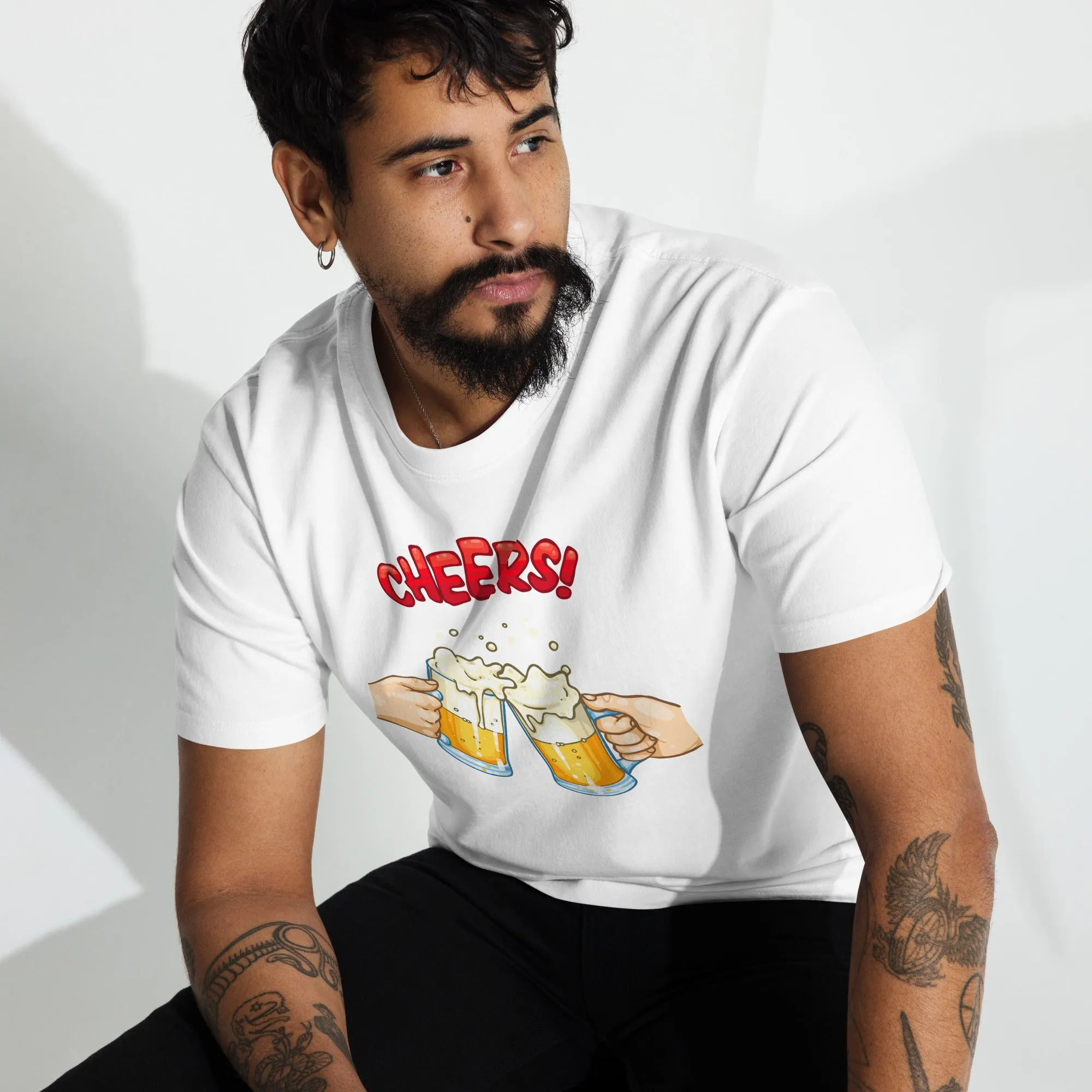 Men’s Two Beers Cheers Concept Graphic Tee