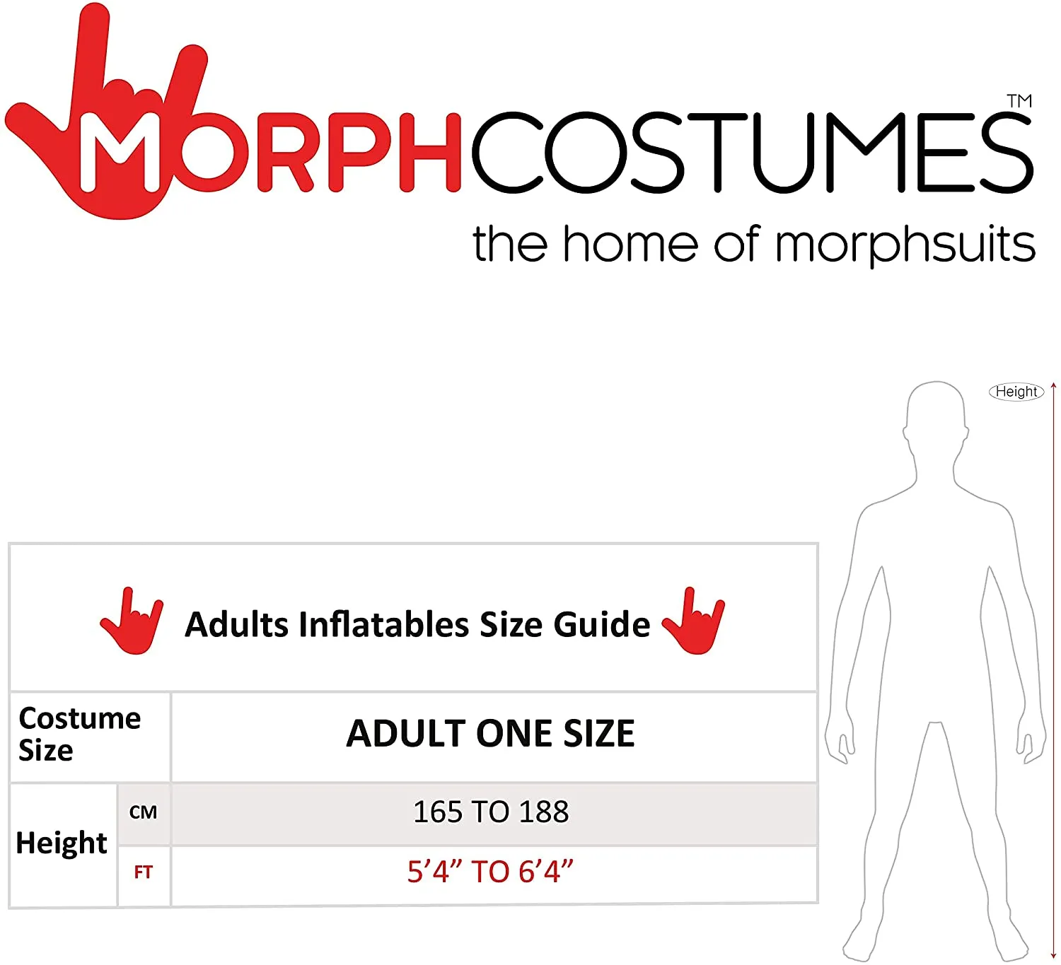 Morph Inflatable Presidential Hugger Mugger Costume for Adults