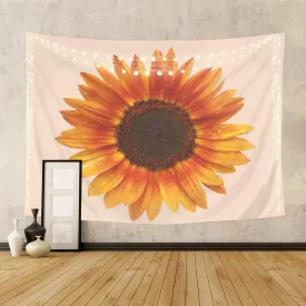 Peach Sunflower Tapestry