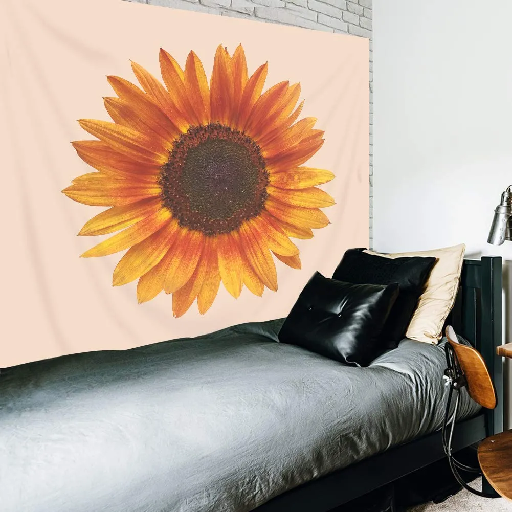 Peach Sunflower Tapestry