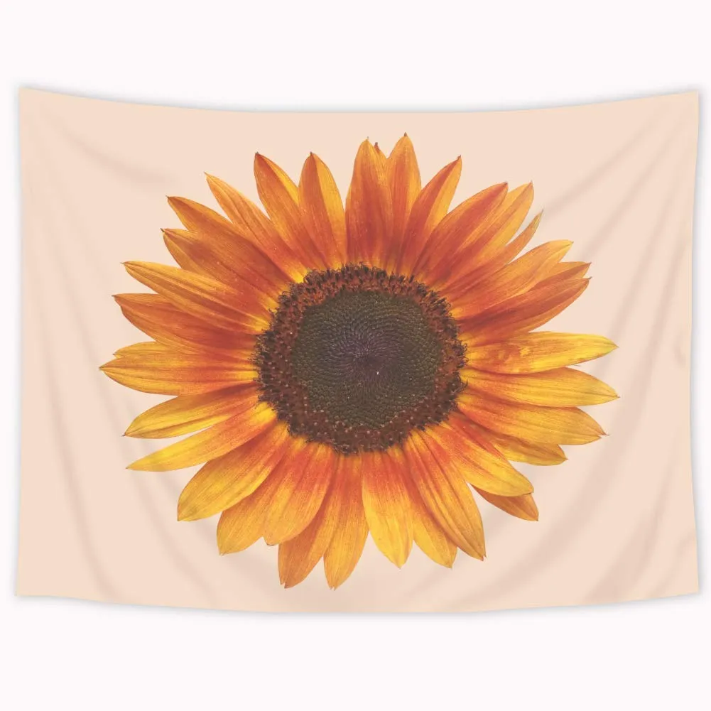 Peach Sunflower Tapestry