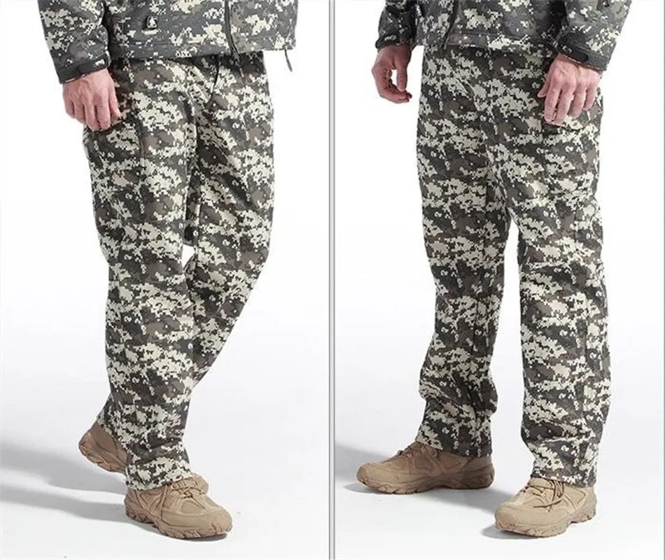 Shark Skin Softshell Tactical Military Camouflage Pants Men