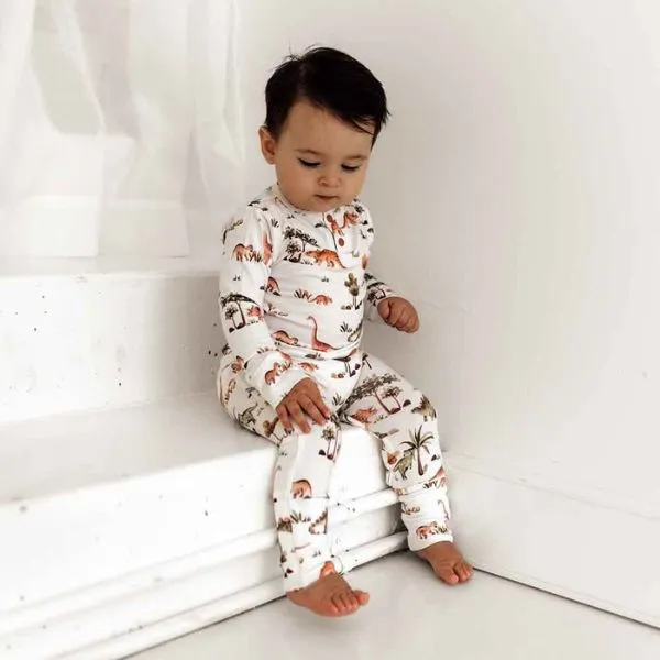 Snuggle Hunny Growsuit - Dino Organic