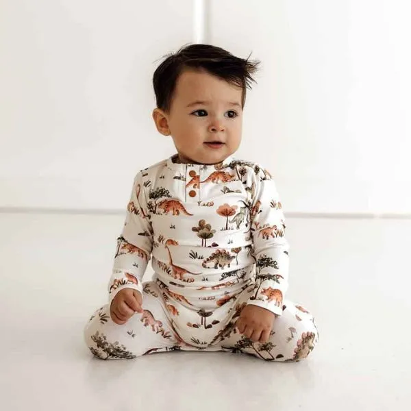 Snuggle Hunny Growsuit - Dino Organic