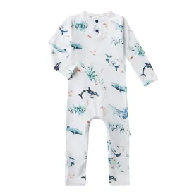 Snuggle Hunny Growsuit - Ocean Organic