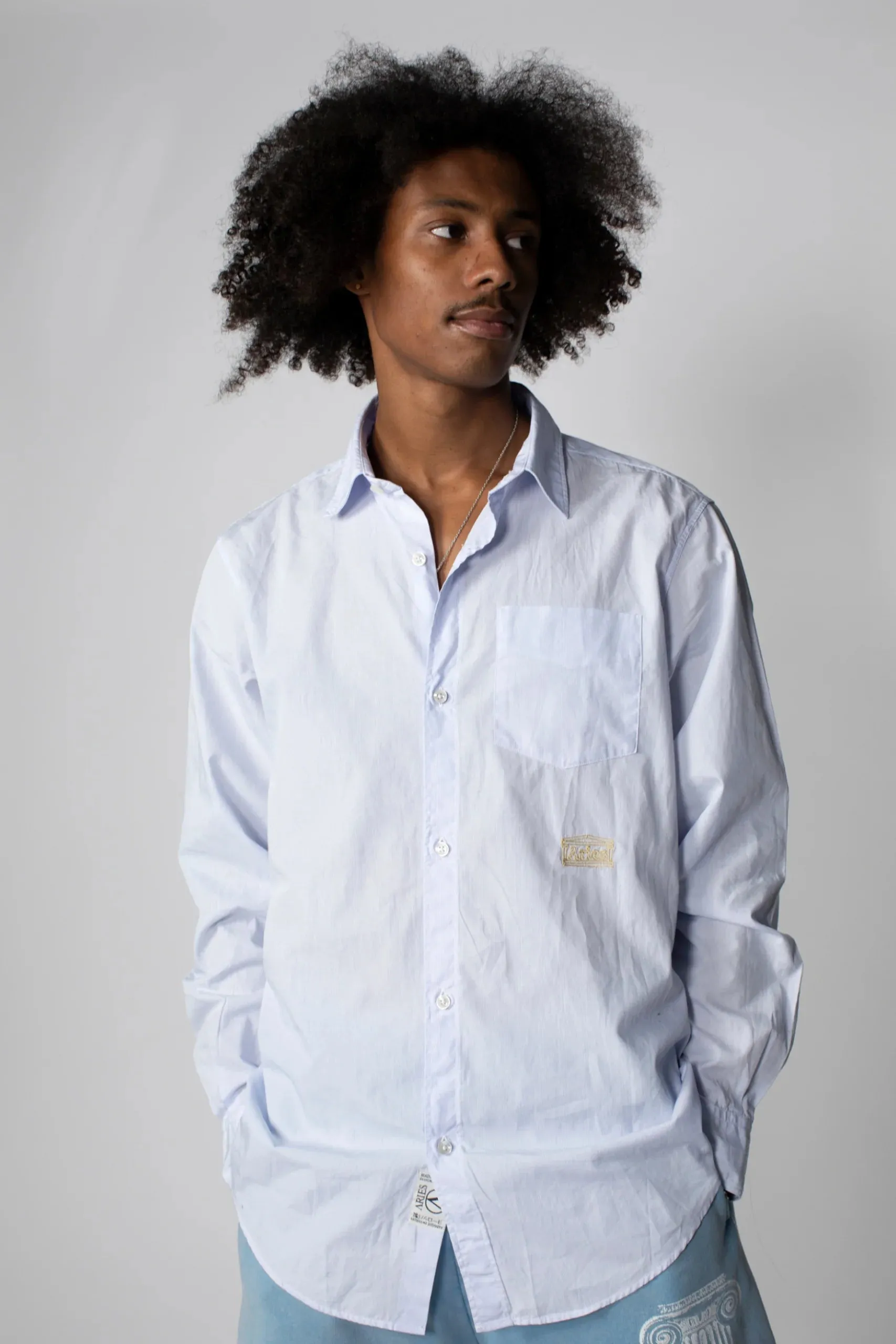 STRIPED POPLIN SHIRT / ARIES