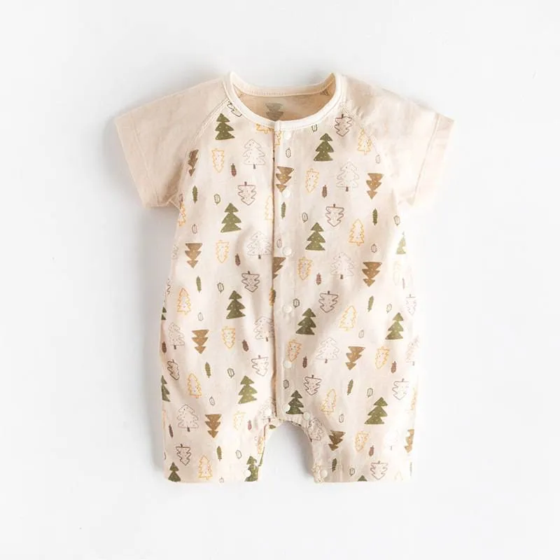 Unisex Trees Printed Jumpsuit 1 or 2 pcs Set